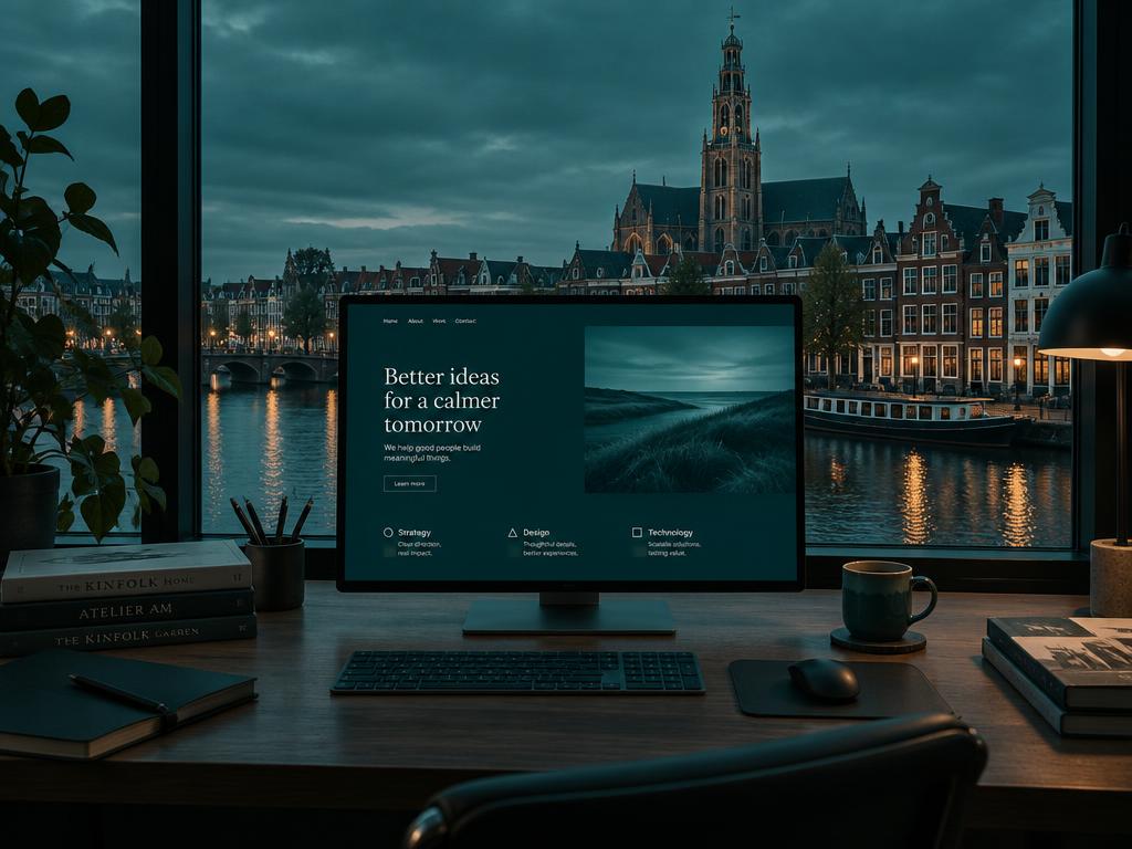 Webstrategie en webdesign met uitzicht op de Waag in Haarlem